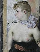 Henri-Lucien Doucet Jeune fille au ruban Sweden oil painting artist